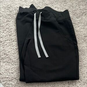 Figs Black Jogger Scrub Pants